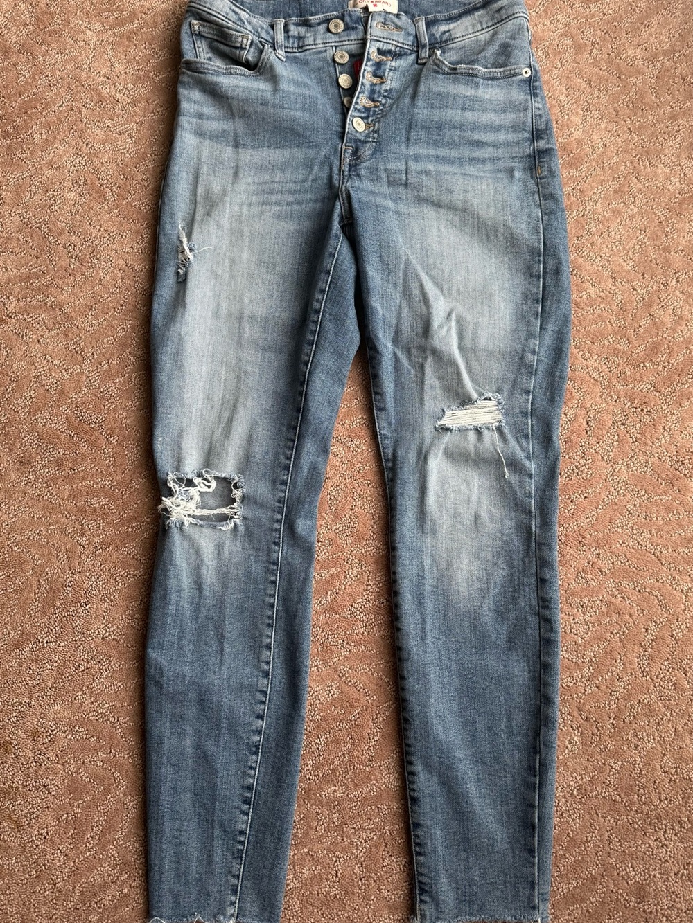 Lucky Brand Light Blue Distressed Skinny Jeans